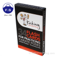 Playage et apprentissage plastificatifs de carte flash pour les enfants